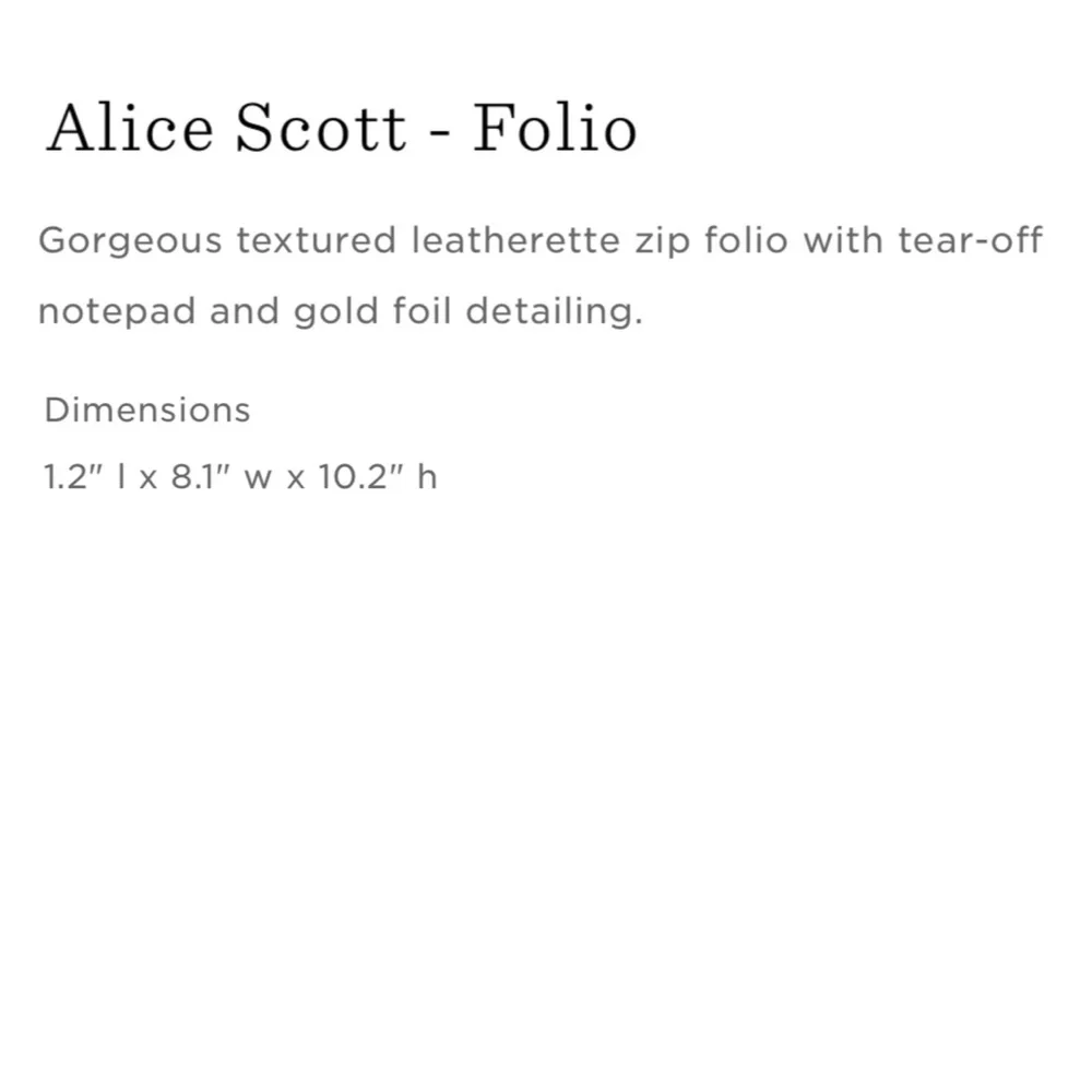 Alice Scott Goal Digger Folio